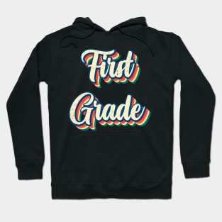 Groovy Retro First Grade Hoodie